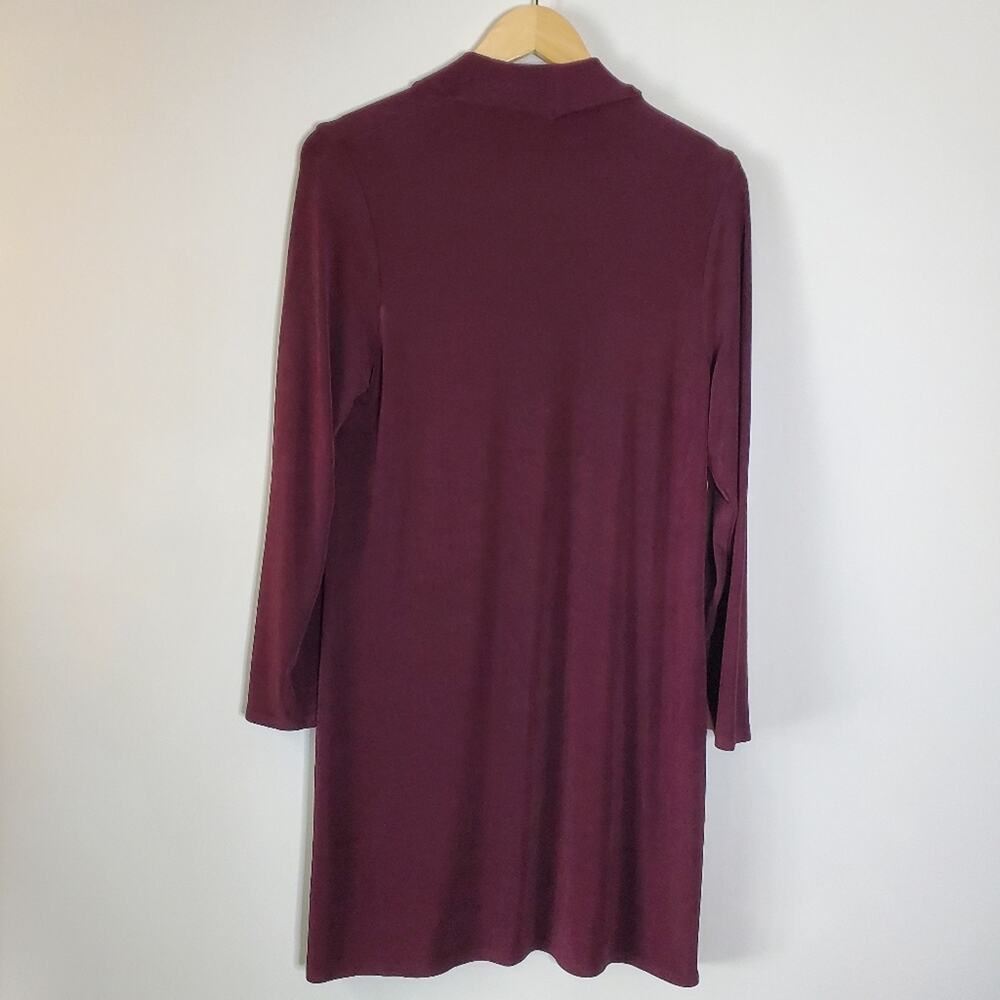 Chico's travelers Classic Long line cardigan sweater Dark Purple Size MED - Picture 7 of 11